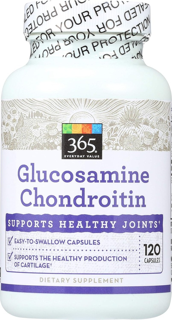 365 由全食品市场,Glucosamine Chondroitin, 120 伯爵