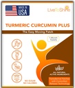 Live to Shine Turmeric Curcumin Topical Patches for Men and Women - 30天供应 - 美国制造