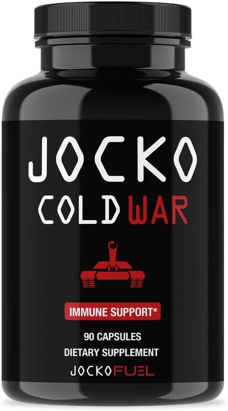 Jocko Combustível Imune Supplement - Elderberry com Zinco e Vitamina C para Adultos - Defesa Imune com Vitamina C, D3, Superalimentos, Ervas e Minerais (90 Cápsulas)