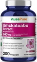 NusaPure Umckaloabo 4:1 Ekstrakt, 60 mg tilsvarende 240 mg Veggie Caps 200 greve (Non-GMO, Vegan)