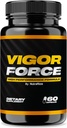 NutraRize Vigor Force за мъже, Висока производителност Мъжки капсули, Всички природни хранителни добавки за цялостно здраве и уелнес, Официален хапчета 50 Review (60 капсули)