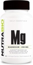 NutraBio Magnesium Supplement, Magnesium Glycinate for Sleep, Biglycinate, D-Magnesium Malate, Muscle & Nerve Support, Men and Women, 120 kapsula begetal