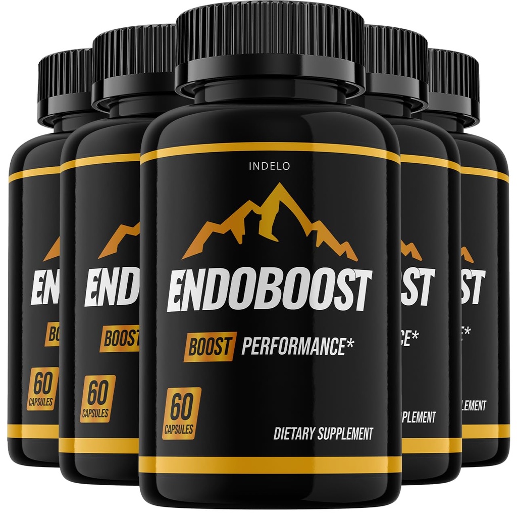 Endoboost for Men, Endo Boost Advanced Performance Supplements, Endoboost Performance, Endobost Reviews (5 Pack - 300 Capsules)