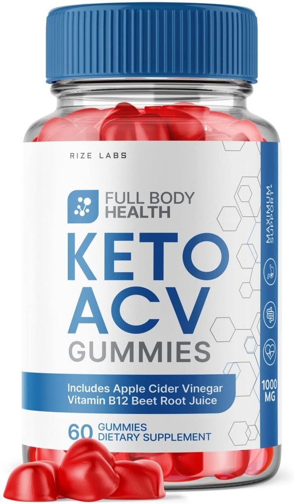 실험실 rize - 고급 체중 감소 지원을위한 전체 바디 건강 Keto ACV Gummies Full-Body Energy (60 Gummies)에 대한 최대 강도 공식