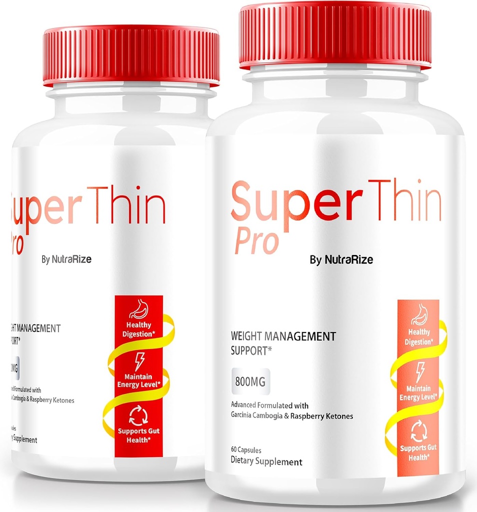 (2 Pack) SuperThin Pro таблетки, Super Thin Pro Weight Loss & Balanced Nutrition, Офіційна формула Keto, Природні добавки для трансформації вашого тіла і загального здоров'я, SuperThinPro огляд (120 капсули)