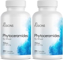 Phytoceramides 200 Capsules Skin Repair Rejuvenation Anti-Aging Support Plant-derived Ceramides 700mg Gluten Free Non-GMO (2)