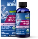 Baby Elderberry Drops, Immune Support with ויטמינים, Prebiotics, Zinc & Organic Echinacea, Age 4 חודשים +, 3 Fl Oz (36 משרתים)