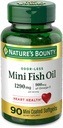 Naravni Bounty Mini ribje olje, 1290mg, 900mg Omega-3, 90 Softgels