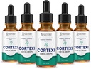 Justified Laboratories (5 Pack) Cortexi oordruppels Cortexi Gezonde trommelvliesolie ondersteunt gezonde oren Premum Blend van essentiële oliën 5 flessen