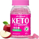 Keto ACV Gummies Fórmula 1500MG Keto Gummies Apple Cider Vinegar Formulado con Ps Beet Juice Powder B12 Vegan Non GMO 60 Gummys