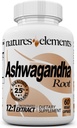 Ashwaranda root – 12:1 – 1000 mmg Per Per – 2.5% Vitanolies & Akaloids – 60 Vegie Caps – ความเครียดและพลังงาน – Not-GMO