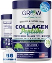 Collages Peptides Powder 20g amb un àcid hidrònic i bio Bintin - Unflared Gras Feker amb tipus Hydro I III Collage suplementaris - pèls, Nail, pell i funcionament de parsec - 56 Servings