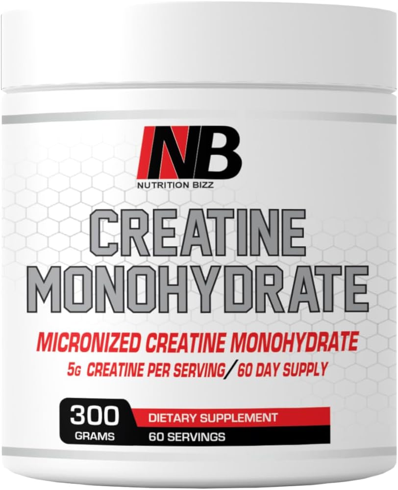 Micronized Creatine Monohydraatti Powder 300 Gram makuton 60 päivän tarjonta 5 Grams Creater per tarjoilu
