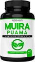 Muira Puama Root Extract 1000mg for menn og kvinner - Premium Capsules - 60 Count - Zero Fillers - Tredje Pary Testet - Glutenfri og ikke-GMO - USA laget - Kvalitetsgaranti - Testet for styrke & renhet