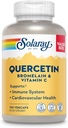 SOLARAY Quercetin Bromelain & 비타민 C의 면역 체계, Sinus, 호흡 & 산화를 억제하는 활동 지원, 채식주의자, Quercetin의 500mg & VIT C의 1,235mg, 60 일 보증, 75의 서빙, 150의 VegCaps