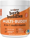 Jack&Pup Dog Vitamins and Supplements Multivitamins for Dogs - Bark Buddies Multi-Buddy Dog Multivitaminas Chewable Soft Chews Puppy Vitamins and Supplements - (60ct)