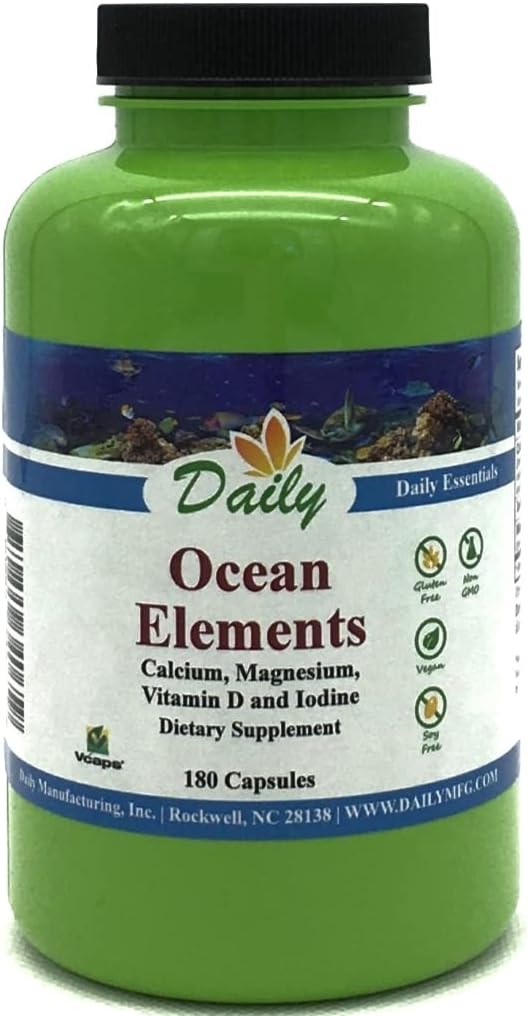 Daily Manufacturing Ocean Elements™ (Calcium & Magnesium, Iodine, & Vitamin D3)