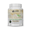 Core Nutritionals Vegan Gourmet Plant Based Protein Blend | with Vegan BCAAs | Lactose, Soy, Sugar, & Gluten Free | 21g Pea Protein | 2 Pound (Vanilla Cream)