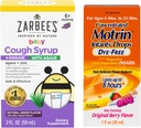 Motrin és a Zarbee 's Essentials for Infants' Concentrated Liquid Medicine Drops with Ibuprofen and Zarbee 's Baby Coughcought Synchem + Immune with Organic Agave + Cink