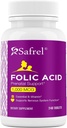 Saprel Folic Acid 1000 mcg (1 מ"ג) - ויטמין B9-240 טבליות, ויטמין טרום לידתי ופוסטנטלי לפיתוח Fetal, Red Blood Cell הפקה, Cell and Neural Development