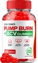 Pump Burn Keto ACV Gummies - Keto Pump Burn Gummies Reviews, Pump Burn Keto + ACV Gummies for Weight Management B12 Burn Pump Advanced 1000mg Formula (1 Pack - 60 Gummies)