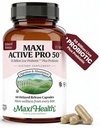 Maxi Health Probiotic Plus Ultimate Prebiotic Advanced Live Probiotics Formula - 50 Billion Live Active Probiotic - 15 Strains - Ultra Protection - Active Pro-50-60 Count