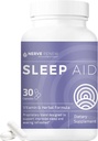 NERVE RENEW Sleep Aid - 더 나은 수면을위한 다이어트 보충 - 30 캡슐 - 빠른 작동 - Melatonin, 마그네슘, 아연, 아미노산, 허브 추출물과 함께 모든 자연 초본 및 비타민 공식
