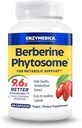 Enzymedica,Berberine Phytosome, 9.6X 更好的生物利用率, 高概率天然维加大营养辅酶支持, 60 Capsules
