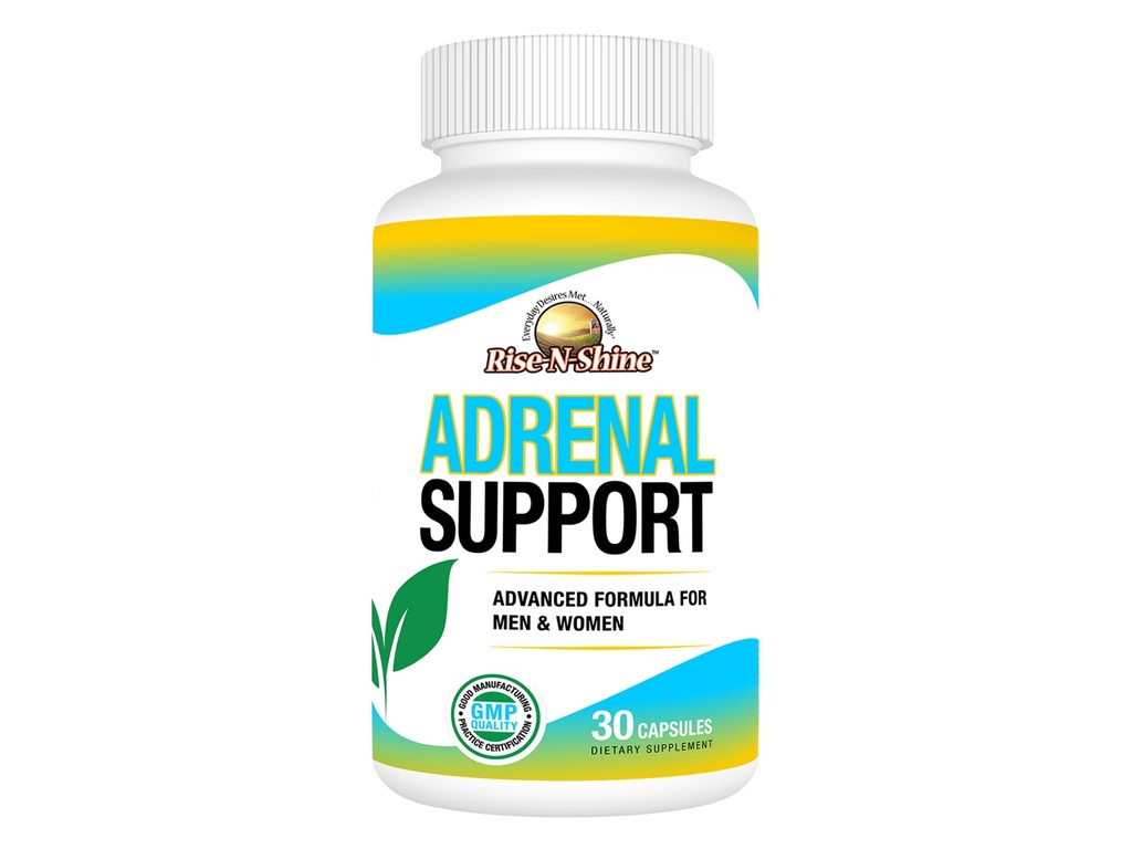 Rise-N-Shine Adrenal Daily Support Supplement - Help Revitalize Your Energy (30 Capsules)