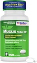 GenCare - Mucus Relief DM (150 카운트 값 병) Dextromethorphan HBr 20mg Guaifenesin 400mg | 일반 Mucus Relief DM | Immediate Release Uncoated Cough & Mucus Expectorant Pill