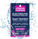 Vitamin Hydrate Electrolyte pulverisert Drink Mix, Super Hydration, Boost Stamina & Kamper tretthet, Bursting med Electrolytes, Vitaminer & Mineraler, 0 Sukker, Berry Splash, 10 Stick Packs