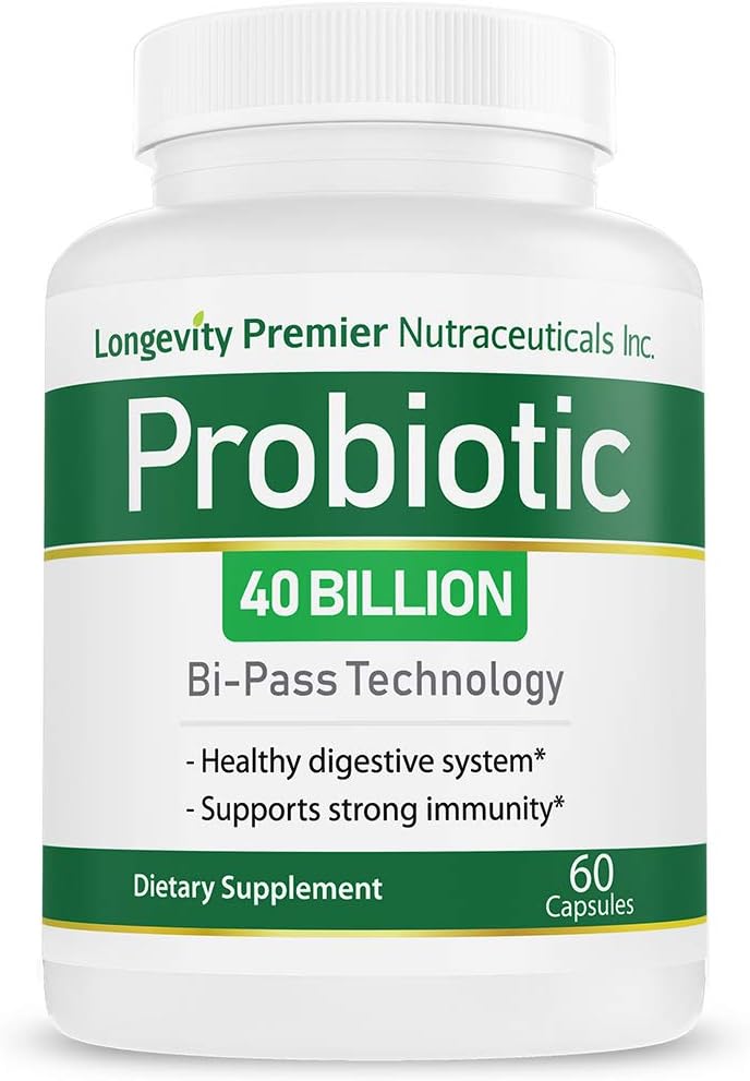 Longevity Probiotic 40 miliárd CFU pre Colon Tráviace zdravie