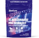2 pred Blackcurrant I All Natural Vegan Pred treningom, Kofein prost I Čista energija, vzdržljivost, Okrevanje I Pred treningom Ženske in moški I 20 Serving Pouch I Informed Sports Certified