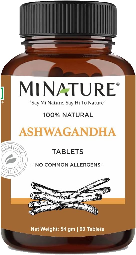 Ashwagandha Tablet- 90 Tablets, 1000 mg by mi Nature