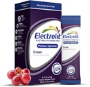 Electrolit Electrolytes Powder paquets de paquets, Grape 8 paquets, paquets d'Hydration per a la Deshydració i la rehidratació, Post Workout Flared Fladrating Beck, Guten Free Water Refloguers
