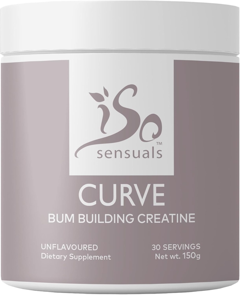 IsoSensuals Curve Bum Building Creatine - Micronized 200 Mesh עבור Smooth שריר בונה לנשים, Creatine Women Enhancer, אנרגיה תוספת עבור Booty Gains. 30 Unflavored Perfect Peach המשרתים המשרתים המשרתים