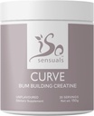 IsoSensuals Curve Bum Bum Building Creatine - Micronizado 200 Malha para Construtor de Músculo Suave para Mulheres, Creatina Mulheres Enhancer, Suplemento de Energia para Ganhos Booty.