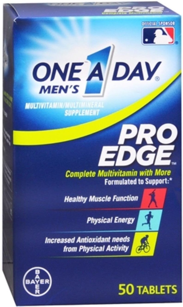 One-A- Day Men Pro Edge Multivitamin, 50-Tablet Bottle