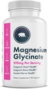 Magnesium Glycinat - 275mg per servering, laget i USA, Vegansk, Ikke-GMO, Glutenfri, og Dairy-Free - 90 kapsler