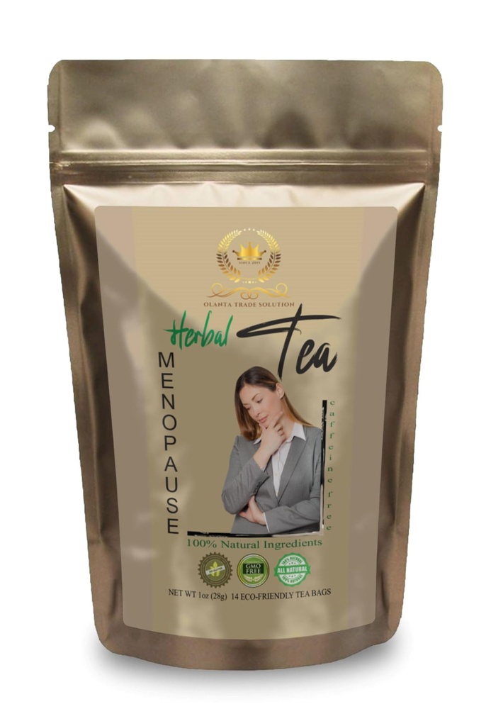 Generic Black Cohosh for Menopause hot Flashes - Menopause Herbal Tea - Menopause Balance Complex, Ginkgo biloba Tea Loose Leaf, Herbal Supplement, red Clover, Pure Cinnamon - 1 Pack
