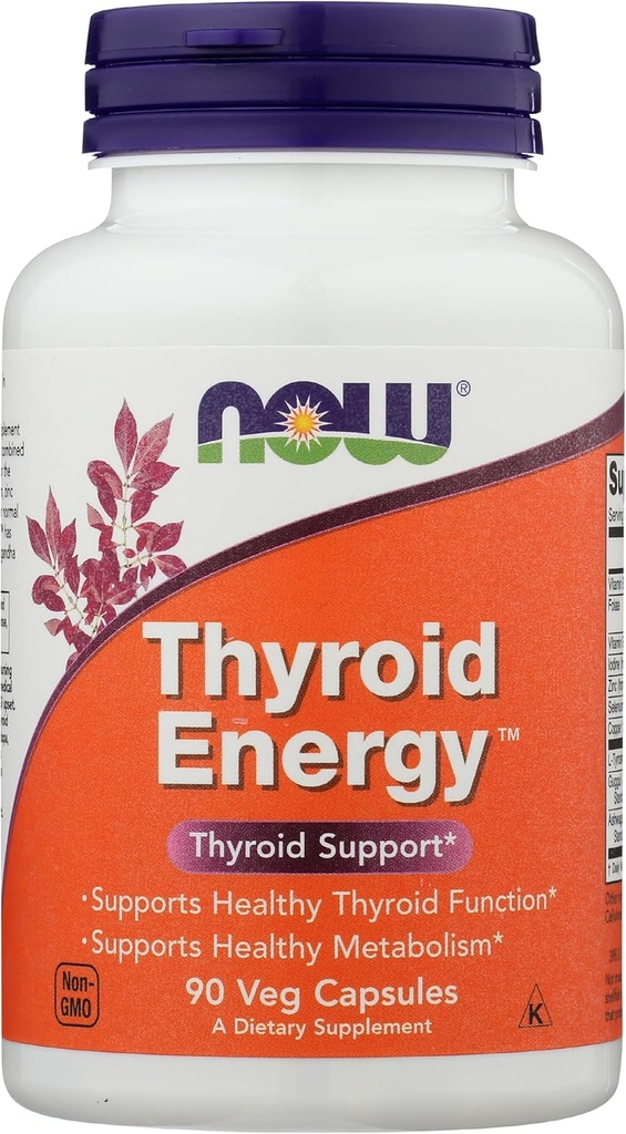 الآن FOODS Thyroid Energy, 90 CT