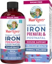 MaryRuth Organics | Liquid Iron Supplement Prenatal & Postnatal für Pregnant & Lactating | Iron Deficiency | Immune Support | Sugar/Gluten Free | Vegan | Non-GMO | 15.22 Fl Oz