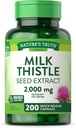 The Nature' Truth Milk Thistle supplement s 2000mg - 200 Capsules - Non-GMO and Gluten Free Seed Extract | Silymarin Marianum