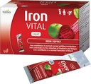 Hübner Iron Vital Liquid Iron Supply Plus C-vitamiini, ravintolisä aikuisille ja lapsille, Vegaani ja gluteeniton, hedelmäinen, 20 pakkaukset, 10 ml
