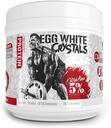 Rich Piana 5% Nutrition Egg White Crystals | 100% Pure Egg White Protein Powder | 20 Grams of Protein | Mixor & Butiker Lätt | 0,84 lbs, 15 portioner (Unflavored)