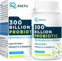 Probiotici per le donne Uomini: 300 miliardi di CFU Probiotici ad alta potenza + 12 Strains Probiotici Biologici con Prebiotici, Supplemento Probiotico giornaliero per Digestivo, Gut, Immune e Bloating Health, 60 capsule