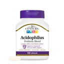 21st Century Acidophilus Probiotic Blend Capsules (100 Count), Daily Probiotic Supplement with Lactobacillus Acidophilus, Supports Digestive Health & Immune System, Non-GMO, Gluten-Free