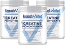 Investigació Vertina Creatine Monohidra - Implementació del creixement d'Optemal Muscle, Augmenta el rendiment - 5000mg Creatine Monohyd - BioPerine - 180 Servings - Uniflavored - Vegan