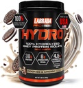 Labrada hydro 100% טהור hydrolyzed Whey חלבון אבקת Isolate, Lactose חינם, 6g BCAA, 4.5g Glutamine, Fastest Digest זמין, מיידית Mixing, טעים טעם 20 לשרתים (Cookies & Cream)