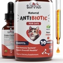 Natural Cat Antibiotic - Antibiotikumok macskáknak - Pet Antibiotikumok - Macska Allergia Relief macskáknak - Antibiotikum macskáknak - Cat UTI Antibiotikumok - 1 fl oz: Sült csirke Flavor